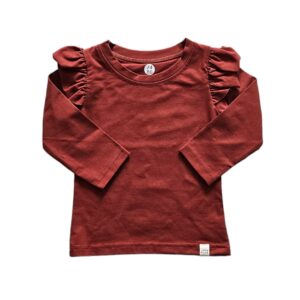 Longsleeve - RUFFLE Dark red