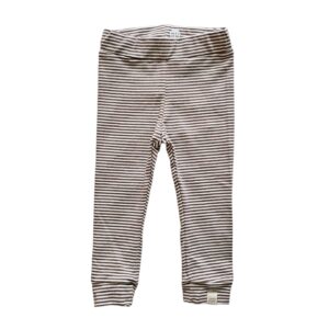Skinny legging - Smal streep Taupe