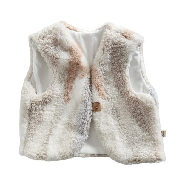 Teddy gilet streep