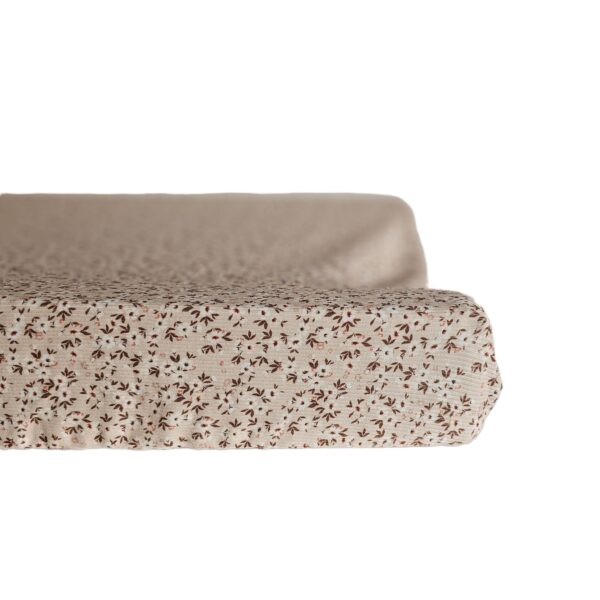 Aankleedkussenhoes -Flower Bomb Beige