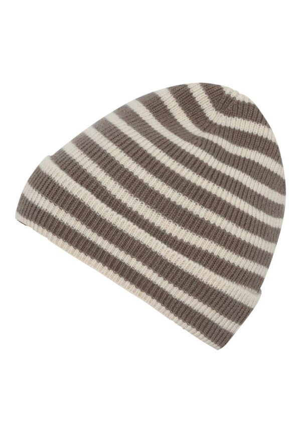 Bergen striped beanie - Portabella
