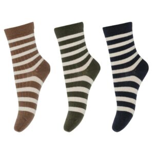 Elis socks - 3-pack - Pecan Pie