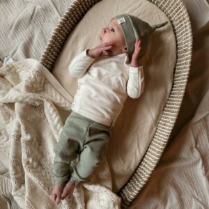 Newborn set -Dusty Green rib