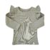 Longsleeve - RUFFLE Dusty Green rib - 74/80