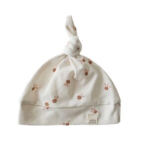 Newborn Mutsje los - Offwhite blush flowers