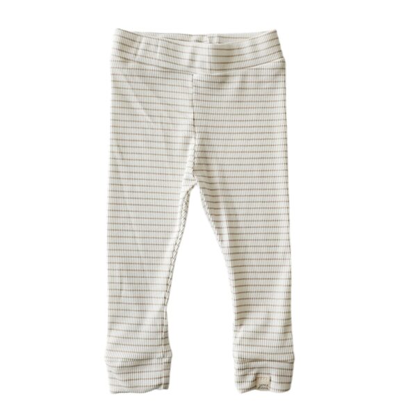 Skinny legging - Rib streep sand