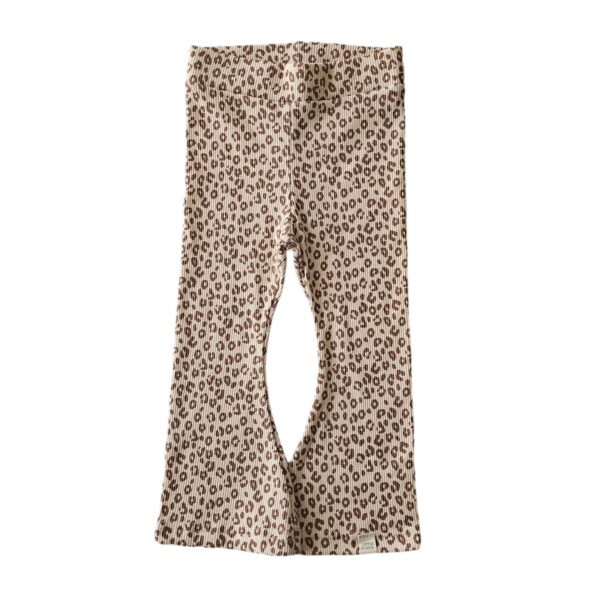 Flared - Panter rib beige