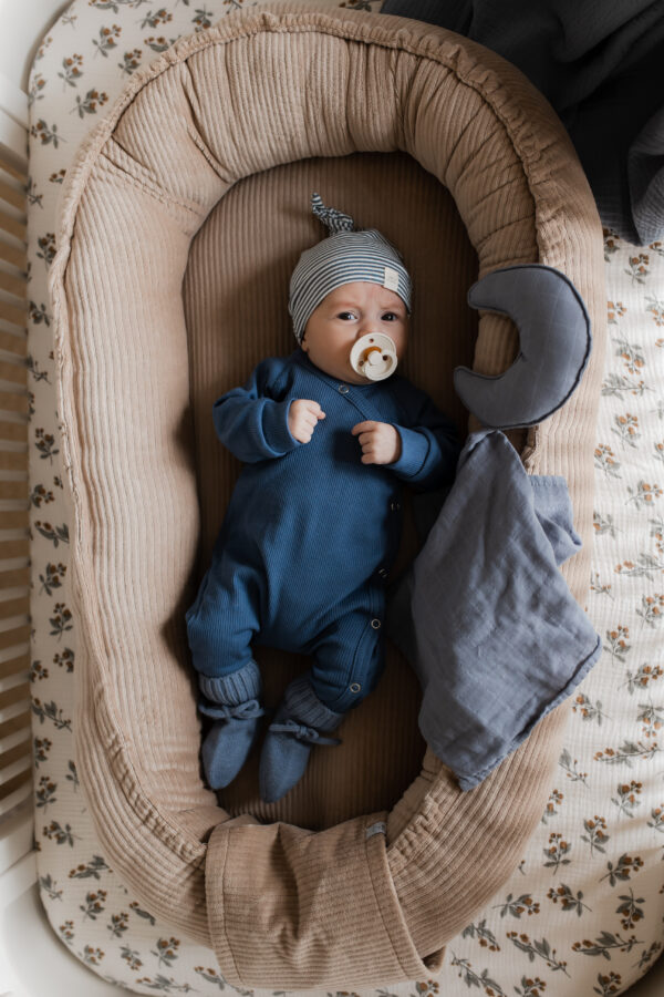Babynestje Rib Taupe - Afbeelding 3