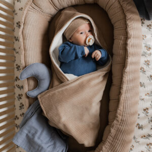 Babynestje Rib Taupe