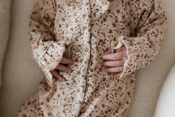 Boxpakje Jill - Ruffel Rib Flower Bomb Beige - Afbeelding 3