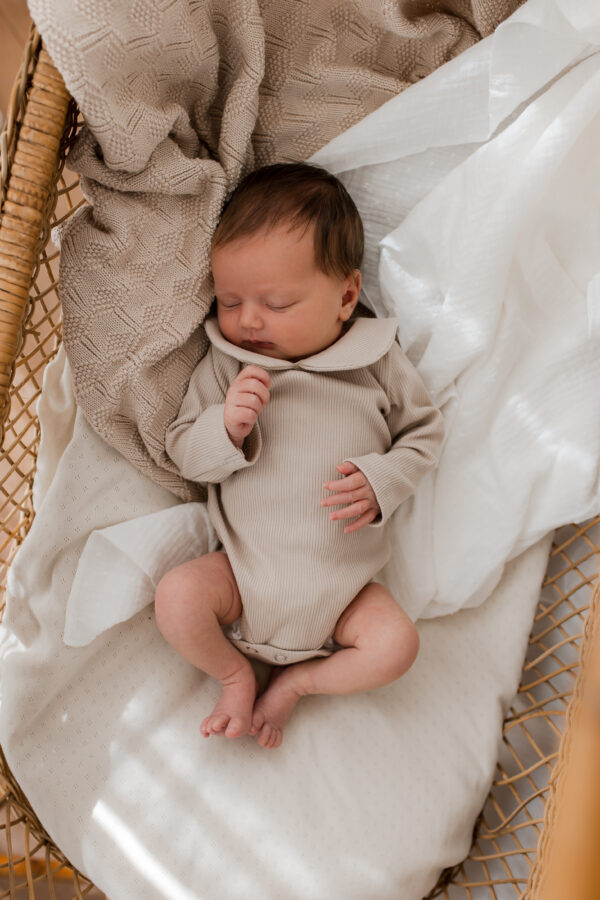 Romper -  Kraagje Rib beige - Afbeelding 2