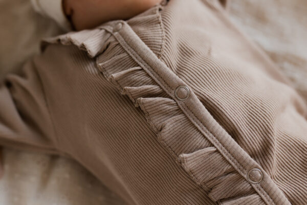 Boxpakje Jill - Ruffel Rib Dark Beige - Afbeelding 3