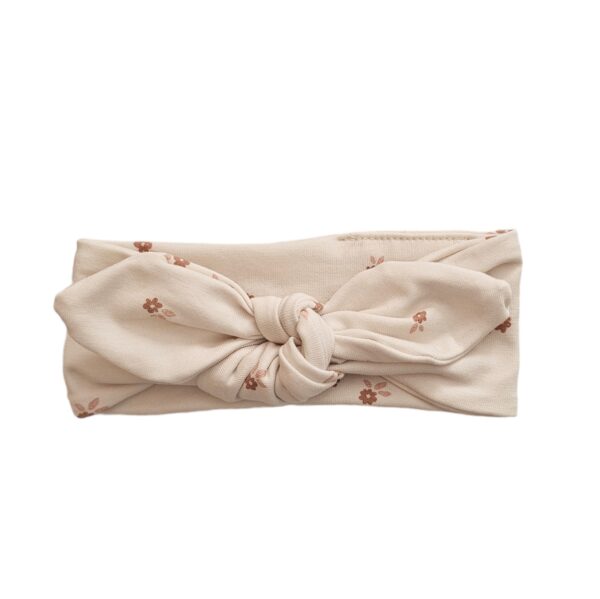 Haarband Breed - Offwhite blush flowers