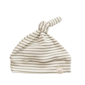 Newborn Mutsje los -  Rib streep khaki
