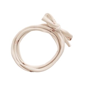 Strikbandjes - Offwhite blush flowers