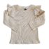 Longsleeve - RUFFLE rib Naturel - 86/92