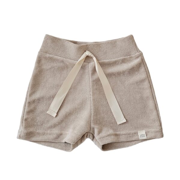 Korte broek - Badstof  beige