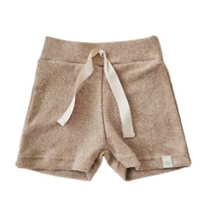 Korte broek - Badstof  dark beige
