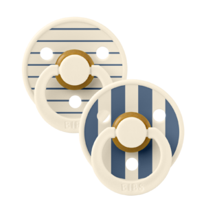 BIBS Studio Colour Pin 2 pack Ivory/Steel blue