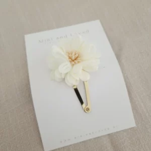 White Big Blossom clip groot (1 stuk)