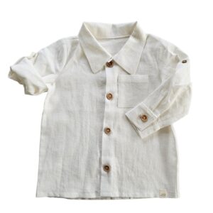 Blouse Mees linnen ecru