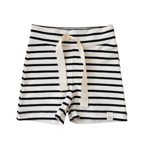 Korte broek - Big streep beige