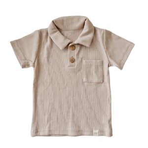 Polo Korte mouw beige