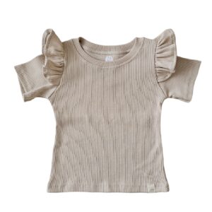 Shirt - Ruffel Rib beige