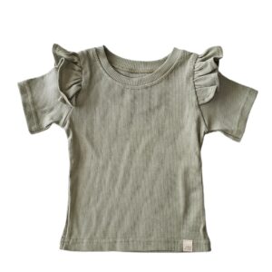 Shirt - Ruffel Rib Dusty Green