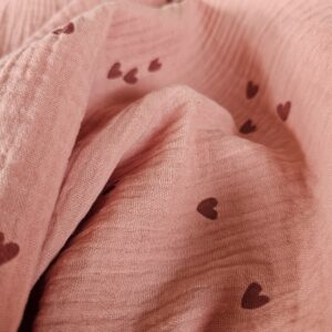 Swaddle - hartjes klei roze