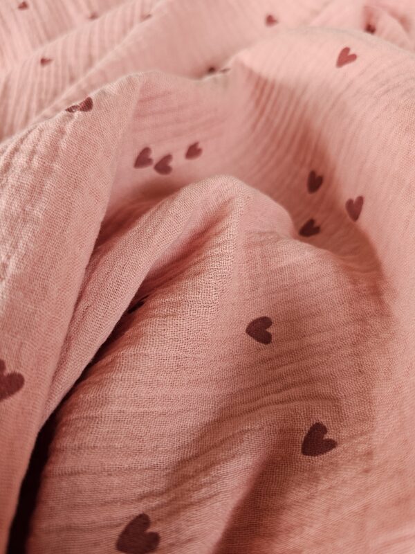 Swaddle - hartjes klei roze