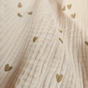 Swaddle - hartjes biege