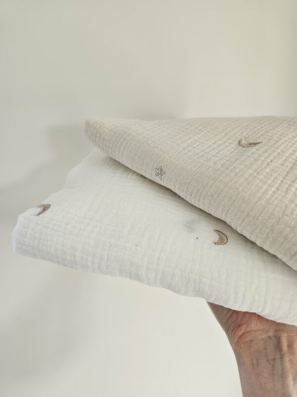 Swaddle -  Moons & Stars ecru - Afbeelding 2