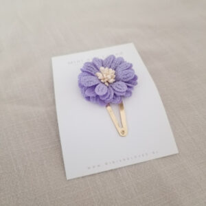 Lila Big Blossom clip groot (1 stuk)
