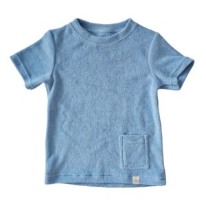 Shirt - Badstof  baby blauw