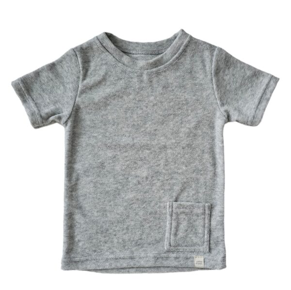 Shirt - Badstof  grijs