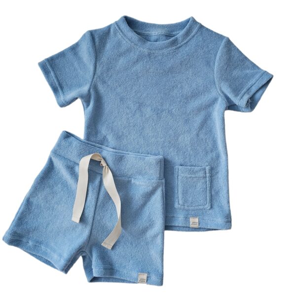 Shirt - Badstof  baby blauw - Afbeelding 2