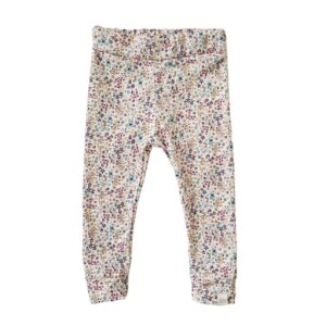 Skinny legging - Lentebloem blauw