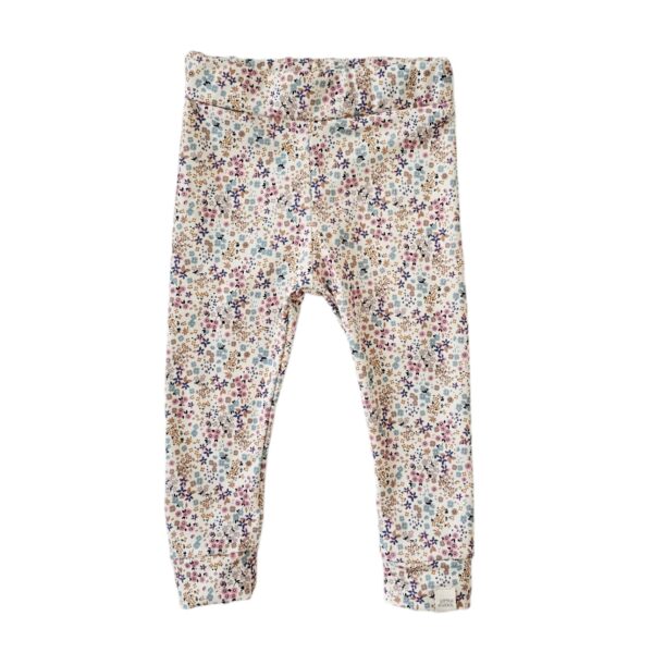 Skinny legging - Lentebloem blauw
