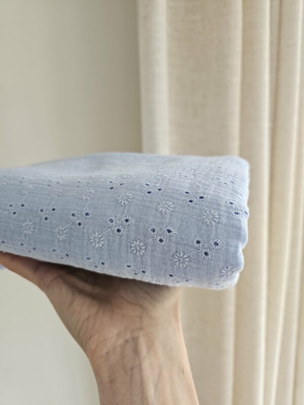 Swaddle -  Embroidery Blue