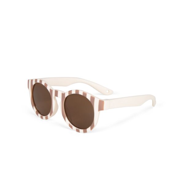 Zonnebril | Retro | Taupe stripe - Afbeelding 2