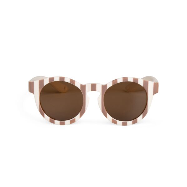 Zonnebril | Retro | Taupe stripe