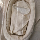 Badcape/Wikkeldoek Moons & Stars beige