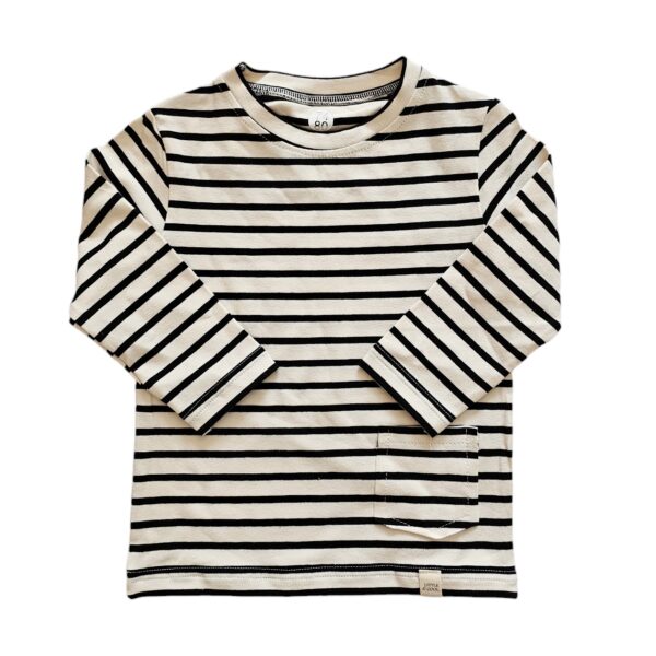 Longsleeve - Big streep beige