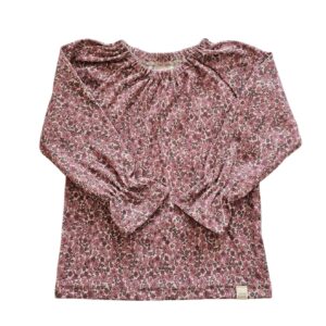 Longsleeve Kikki Lieve Kleine Bloemen Framboos