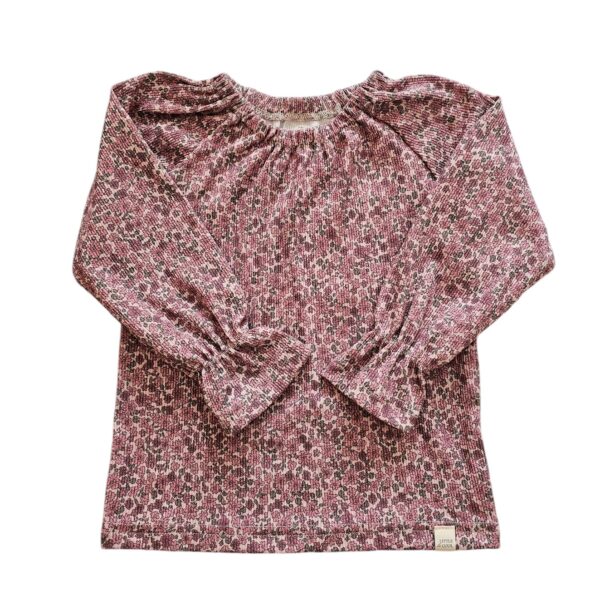 Longsleeve Kikki Lieve Kleine Bloemen Framboos