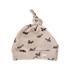 Newborn Mutsje los -  Beige rib planes