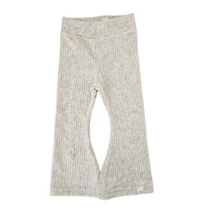Flared - Rib Licht Grijs Melange