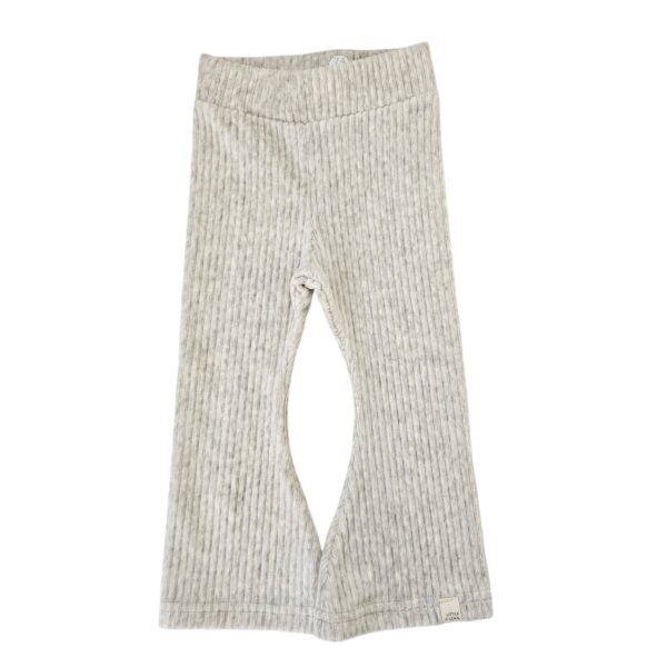 Flared - Rib Licht Grijs Melange