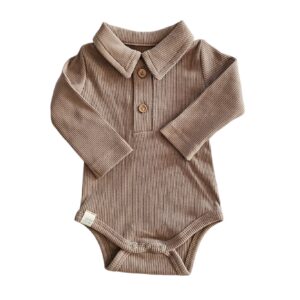 Romper - Polo rib taupe